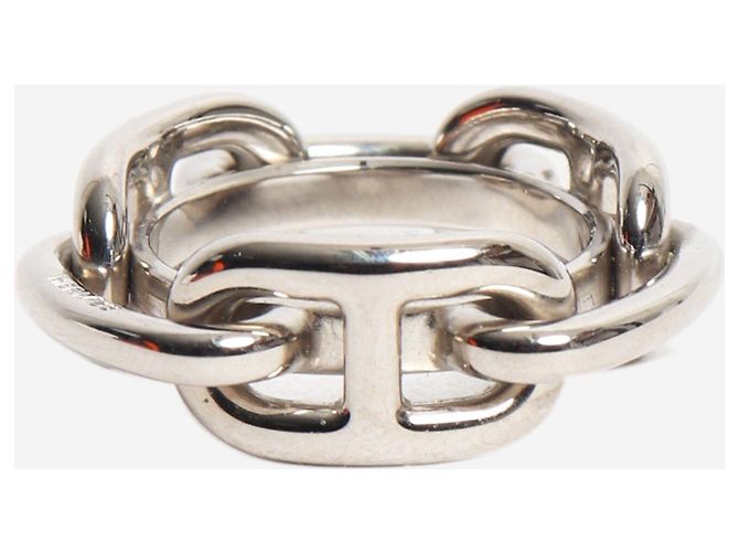 Hermès Pañuelo Silver Regate 90 ring Plata - vista 2