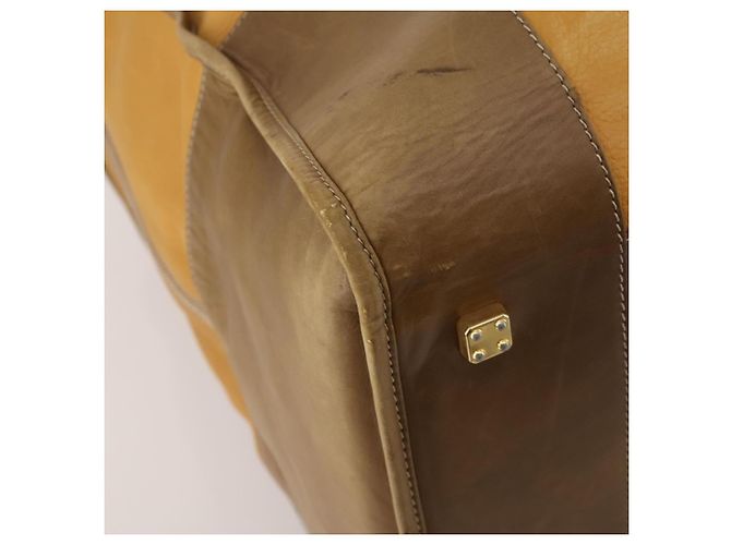 LOEWE Boston Bag Leather Beige Gold - vista 14