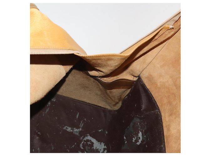 LOEWE Boston Bag Leather Beige Gold - vista 19