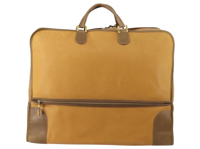LOEWE Boston Bag Leather Beige Gold - vista 2