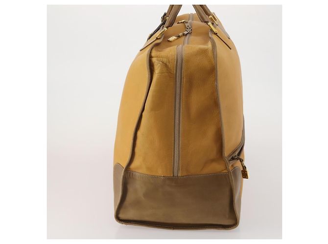 LOEWE Boston Bag Leather Beige Gold - vista 3