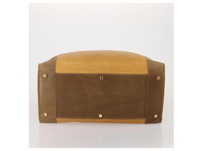 LOEWE Boston Bag Leather Beige Gold - vista 5
