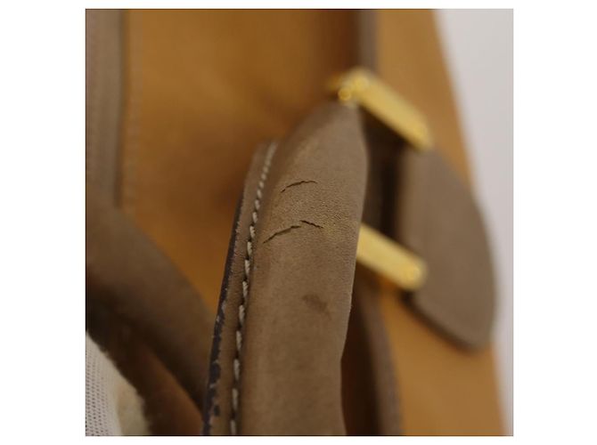 LOEWE Boston Bag Leather Beige Gold - vista 9