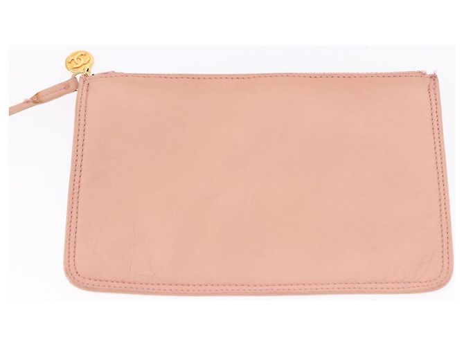 CHANEL Backpack Lamb Skin Pink Gold CC - vista 25