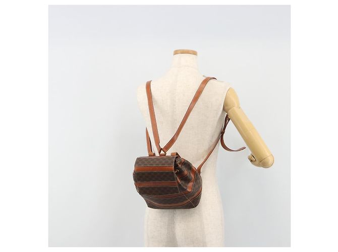 Céline CELINE Macadam Rucksack PVC Leder Braun Goldfarben - Ansicht 24
