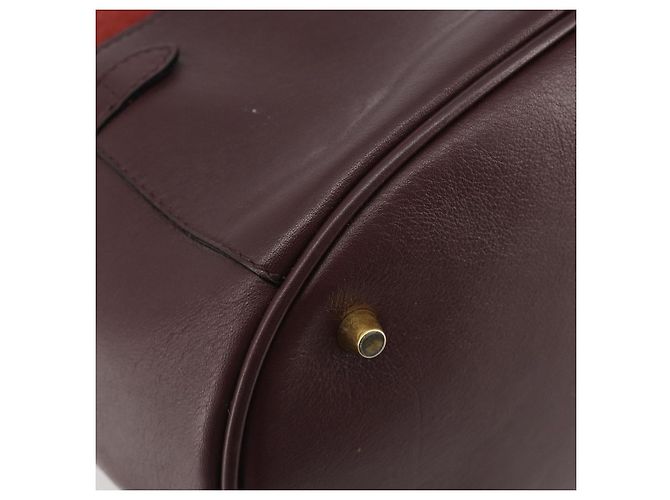 BURBERRY Nova Check Shoulder Bag Canvas Leather Silver Bordeaux - vista 10