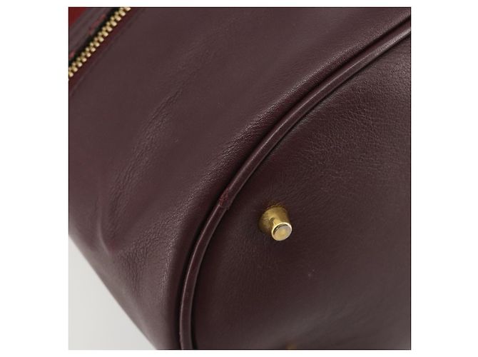 BURBERRY Nova Check Shoulder Bag Canvas Leather Silver Bordeaux - vista 15
