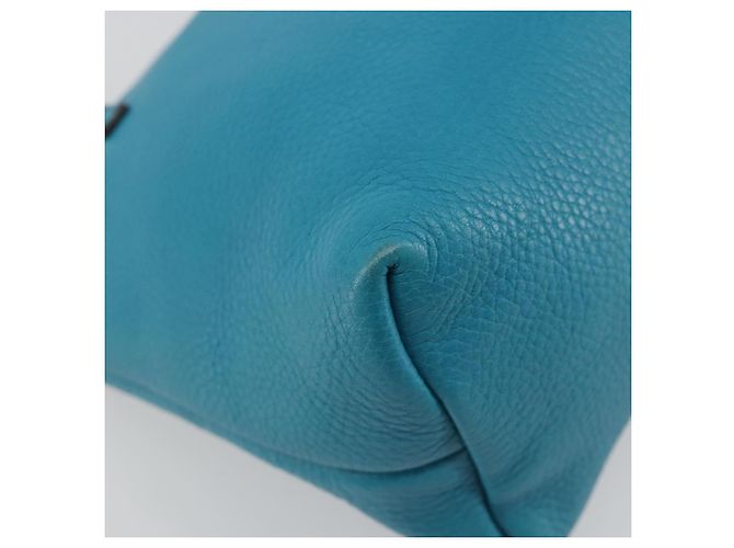 GUCCI Soho Hand Bag Leather Blue Silver 340618 - vista 17