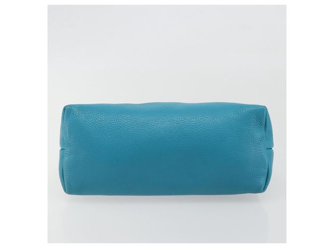 GUCCI Soho Hand Bag Leather Blue Silver 340618 - vista 5