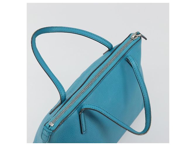 GUCCI Soho Hand Bag Leather Blue Silver 340618 - vista 6