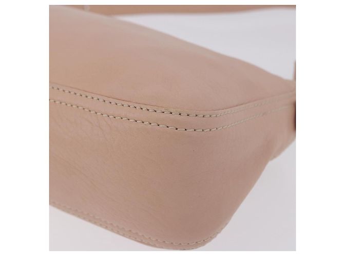 FENDI Mamma Baguette Shoulder Bag Leather Pink Gold - vista 17