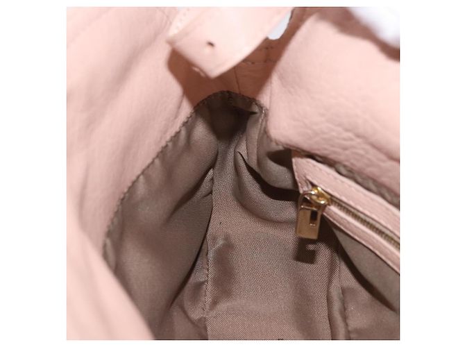 FENDI Mamma Baguette Shoulder Bag Leather Pink Gold - vista 23
