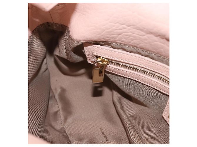 FENDI Mamma Baguette Shoulder Bag Leather Pink Gold - vista 24