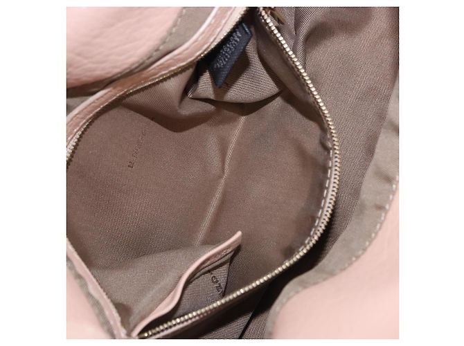 FENDI Mamma Baguette Shoulder Bag Leather Pink Gold - vista 25