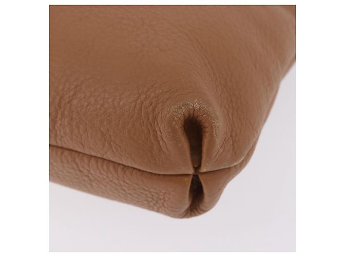 Salvatore Ferragamo Sac à épaule Gancini Cuir Beige Argent - vue 15