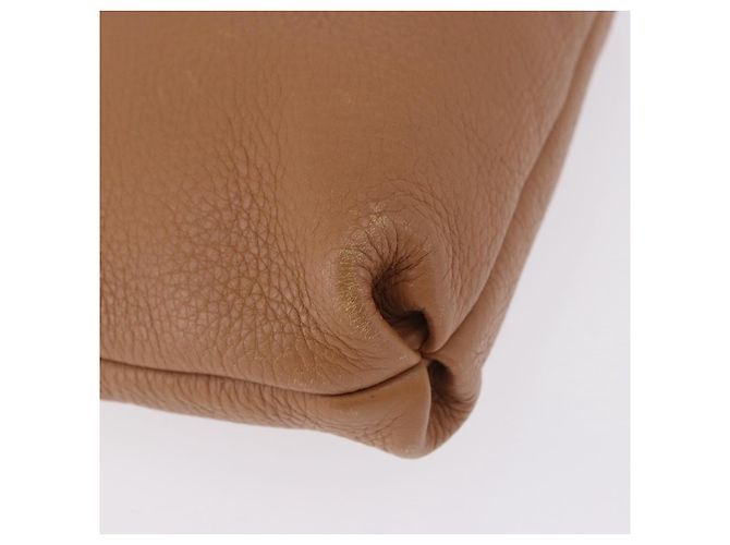 Salvatore Ferragamo Sac à épaule Gancini Cuir Beige Argent - vue 8