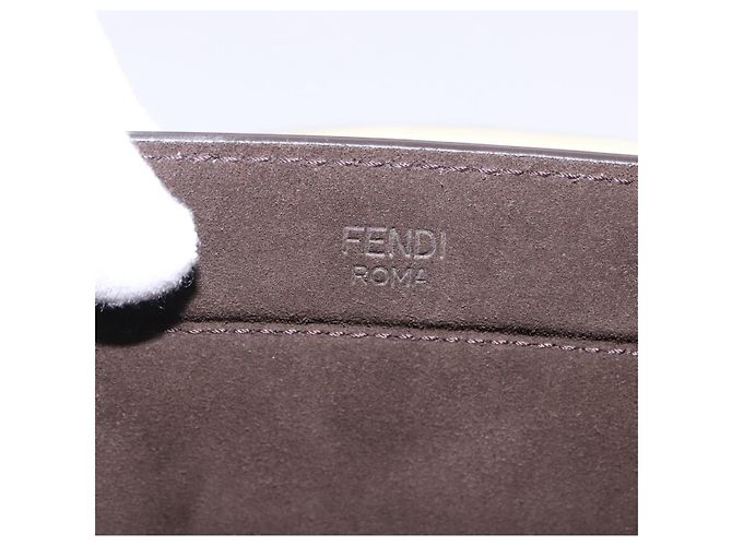 FENDI Tote Bag Leather Yellow - vista 10
