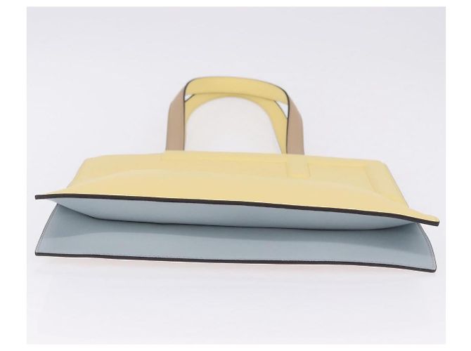 FENDI Tote Bag Leather Yellow - vista 5