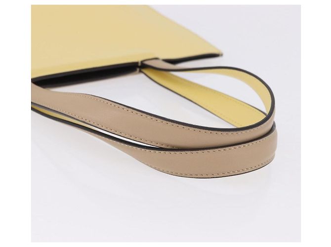FENDI Tote Bag Leather Yellow - vista 7