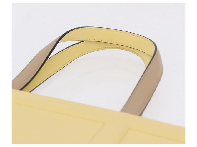 FENDI Tote Bag Leather Yellow - vista 8
