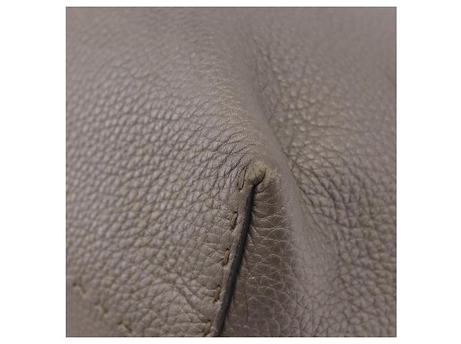 FENDI Celeria Handtasche Leder Grau Silber - Ansicht 14