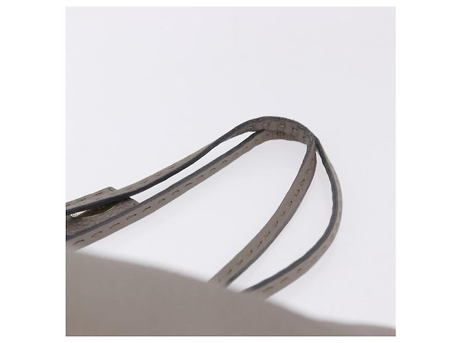 FENDI Celeria Handtasche Leder Grau Silber - Ansicht 8