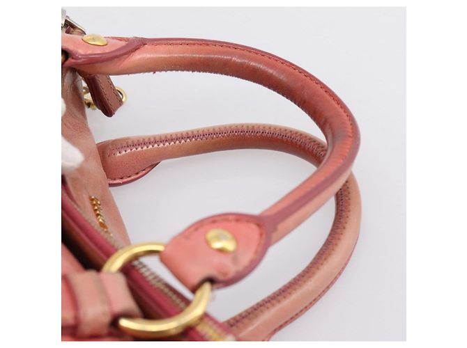 Miu Miu Hand Bag Leather 2way Pink Gold - vista 14