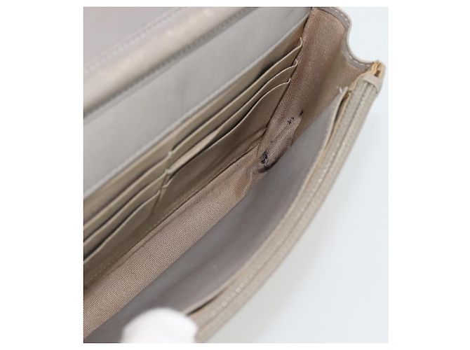 CHANEL Matelasse Chain Shoulder Wallet Patent Gold Silver CC - vista 20