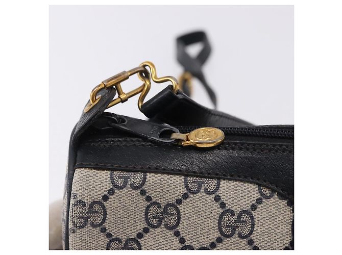 GUCCI GG Supreme Sherry Line Shoulder Bag PVC Navy Gold 89 02 018 - vista 10