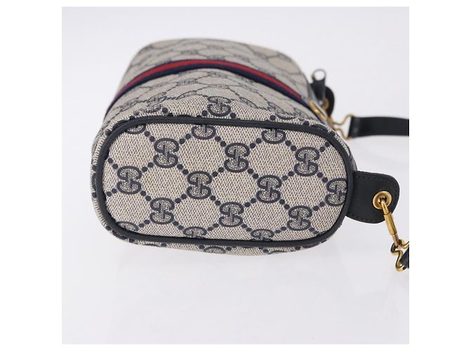 GUCCI GG Supreme Sherry Line Shoulder Bag PVC Navy Gold 89 02 018 - vista 4