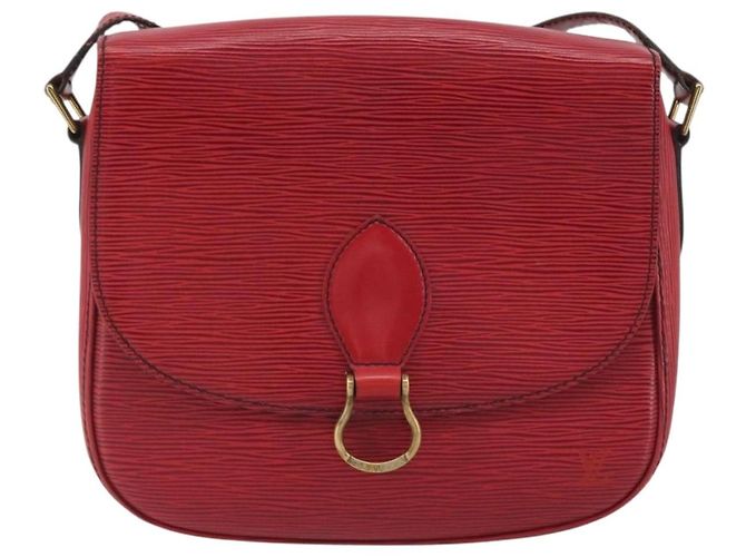 LOUIS VUITTON Epi Saint Cloud GM Shoulder Bag Red M52197 LV - vista 13