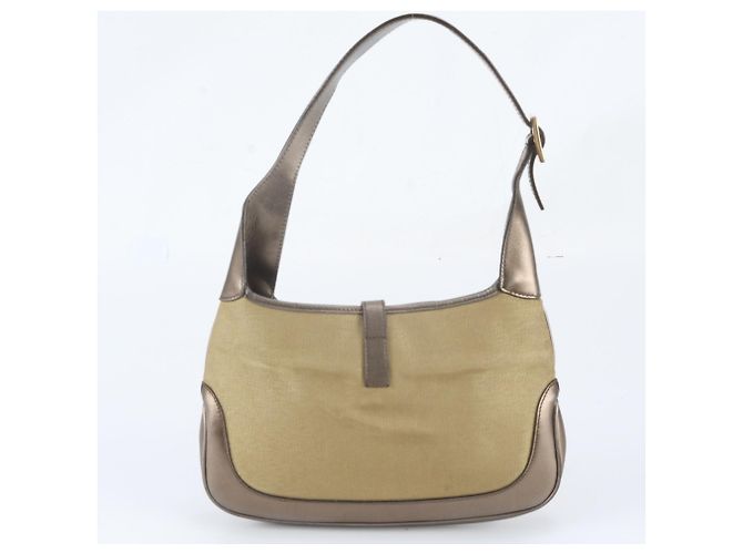 Borsa a tracolla in pelle Gucci Jackie D'oro - vista 3