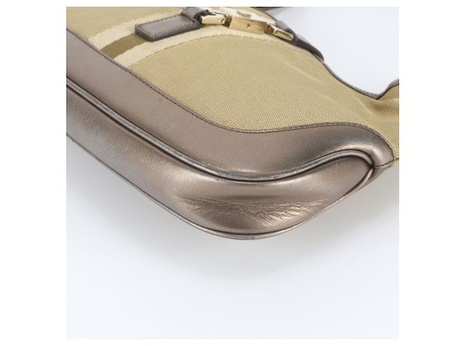 Borsa a tracolla in pelle Gucci Jackie D'oro - vista 5