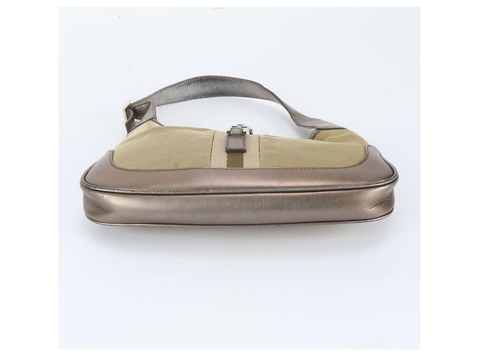 Borsa a tracolla in pelle Gucci Jackie D'oro - vista 6
