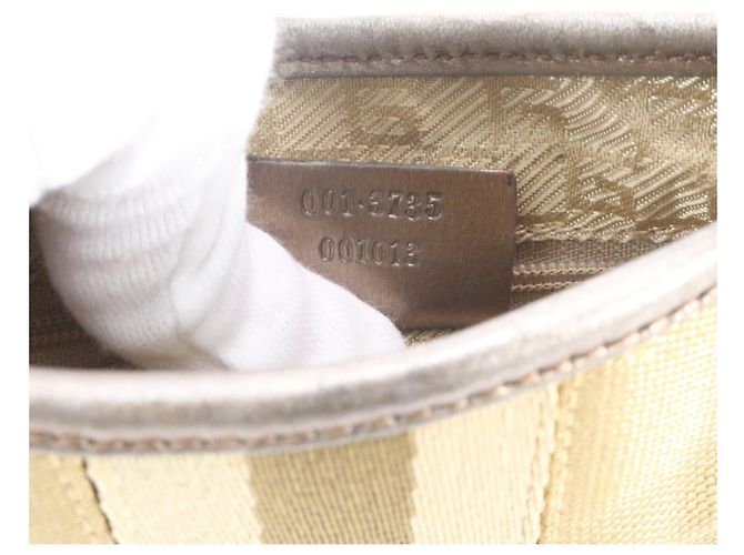 Borsa a tracolla in pelle Gucci Jackie D'oro - vista 9