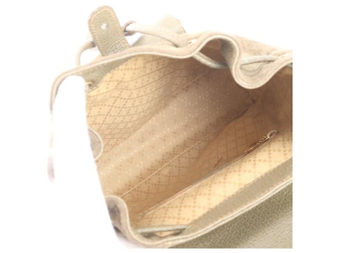 Zaino in pelle Gucci Old Bamboo Marrone - vista 7