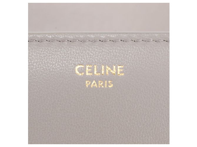 Céline Cartera Small Flap Celine en Piel Triomphe Gris - vista 11
