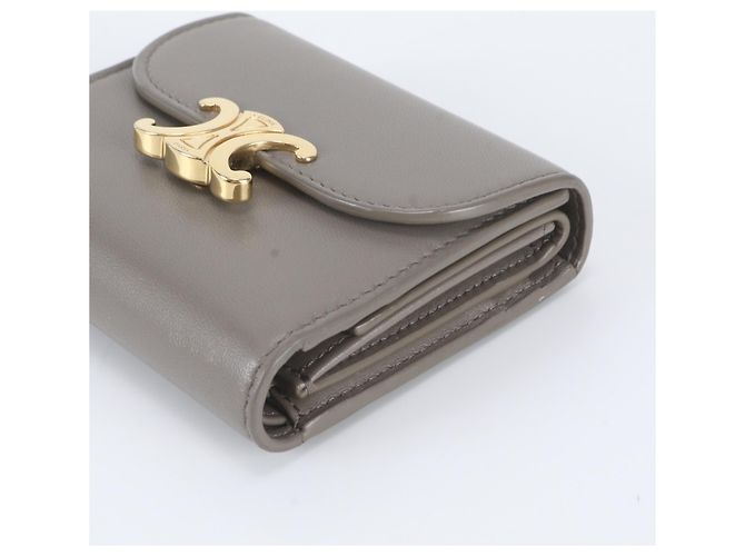 Céline Cartera Small Flap Celine en Piel Triomphe Gris - vista 3