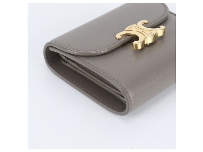 Céline Cartera Small Flap Celine en Piel Triomphe Gris - vista 4
