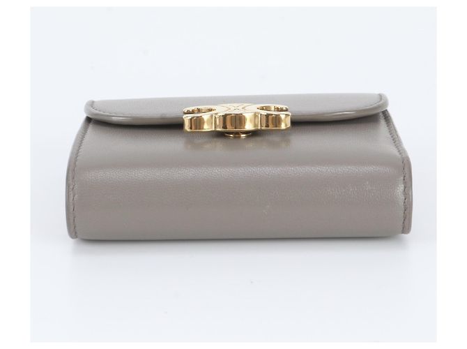 Céline Cartera Small Flap Celine en Piel Triomphe Gris - vista 5