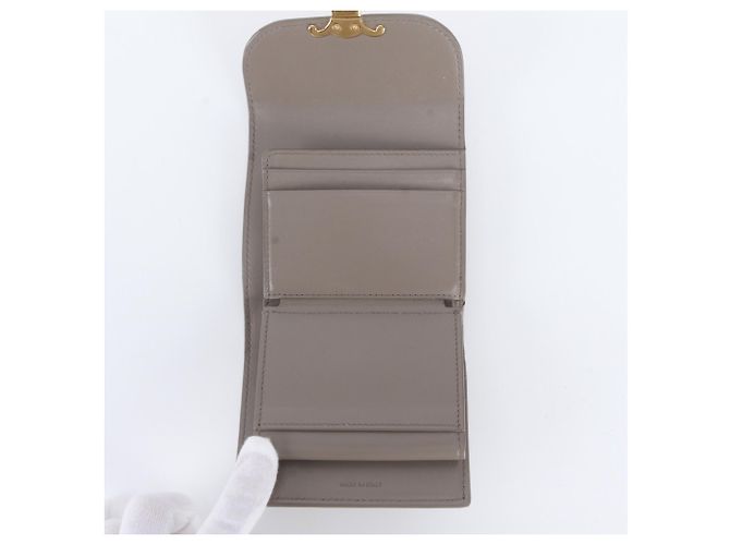 Céline Cartera Small Flap Celine en Piel Triomphe Gris - vista 7