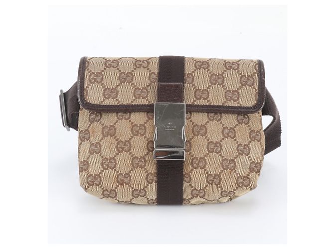 Borsa a tracolla e pochette Gucci in tela GG e pelle Marrone - vista 2
