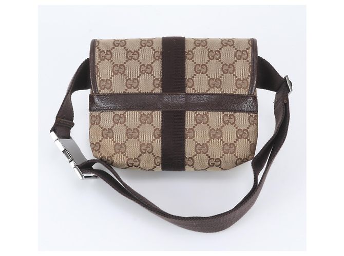 Borsa a tracolla e pochette Gucci in tela GG e pelle Marrone - vista 3