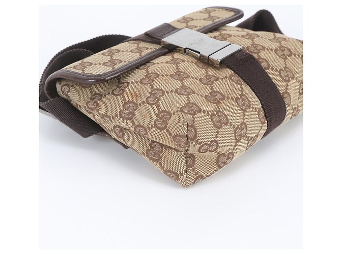 Borsa a tracolla e pochette Gucci in tela GG e pelle Marrone - vista 5