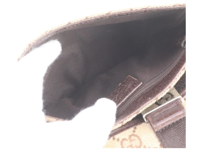 Borsa a tracolla e pochette Gucci in tela GG e pelle Marrone - vista 7