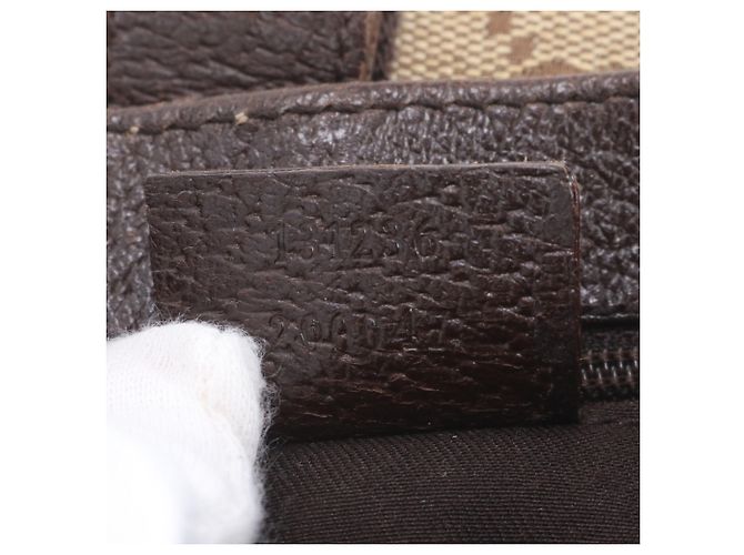 Borsa a tracolla e pochette Gucci in tela GG e pelle Marrone - vista 9