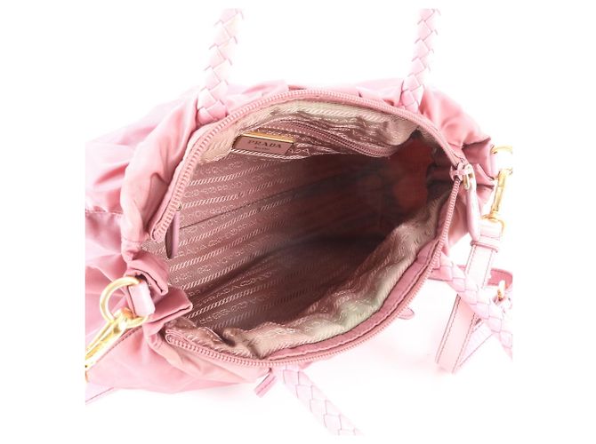 Bolsa Prada Tessuto Nylon BN1631 Rosa - vista 7