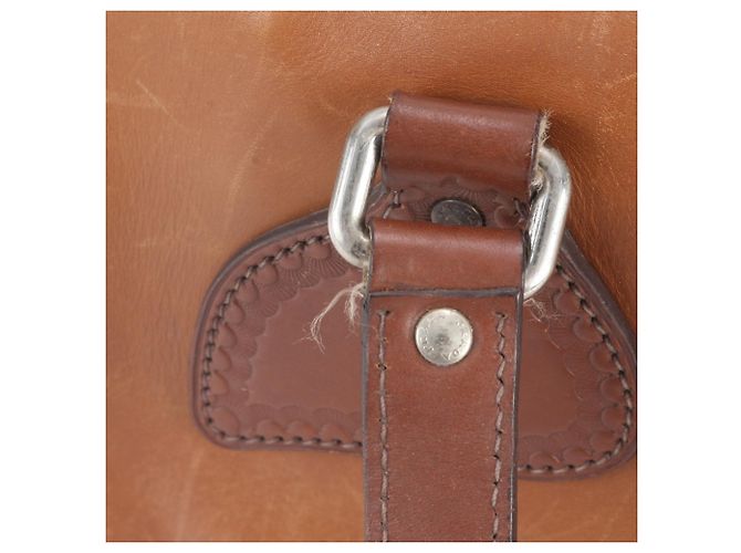 Bolso Tote Prada BR3017 de cuero marrón Castaño - vista 8