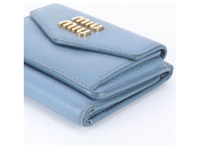 Miu Miu Leder Tri-fold Geldbörse - Ansicht 3