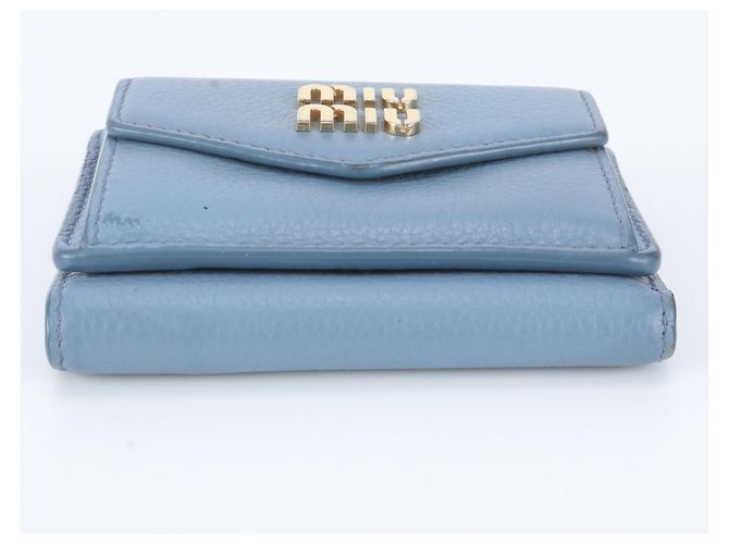 Miu Miu Leder Tri-fold Geldbörse - Ansicht 4